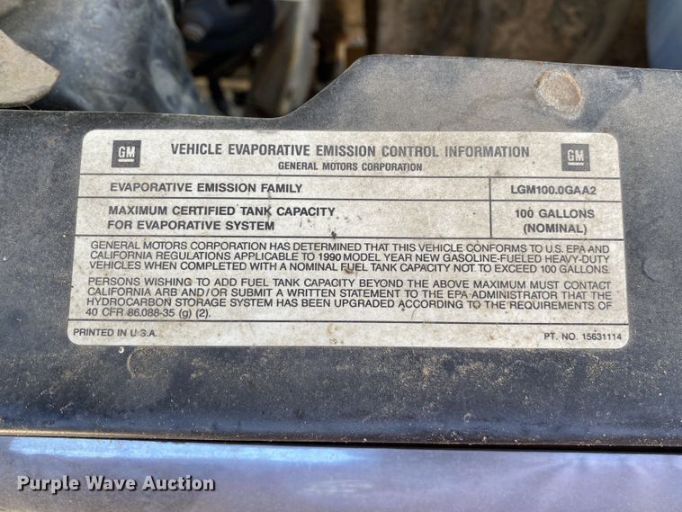 image for item DK6244 1990 Chevrolet C60  dump flatbed truck