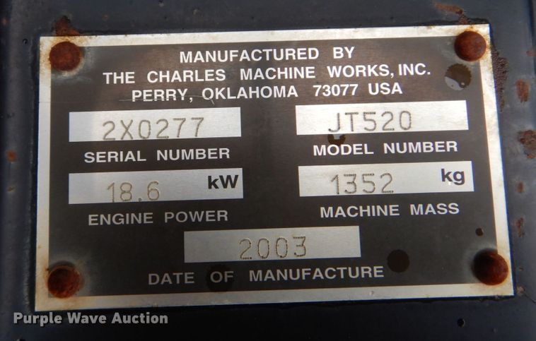 image for item DM2321 2003 Ditch Witch JT520  directional boring unit