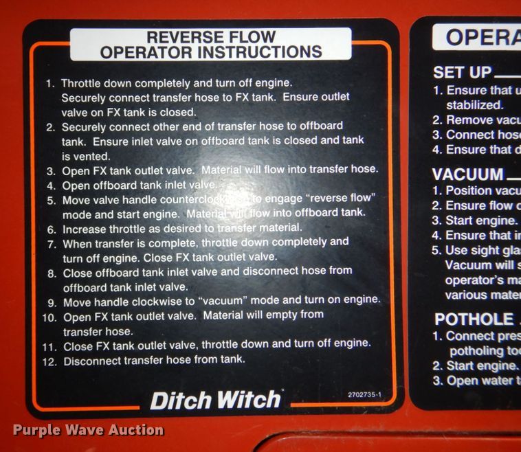 image for item DM2323 2017 Ditch Witch FX65  vacuum excavator