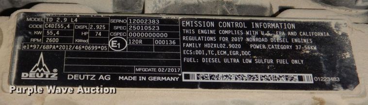 image for item DM2323 2017 Ditch Witch FX65  vacuum excavator