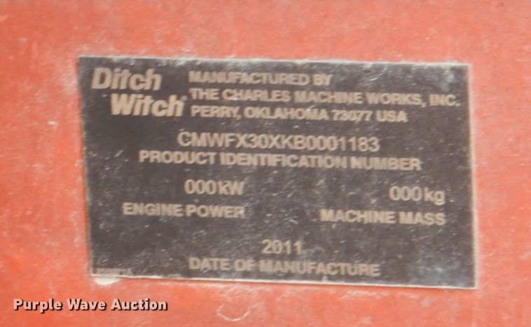 image for item DM2324 2011 Ditch Witch FX30  vacuum excavator