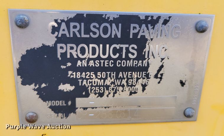 image for item DM2349 2014 Carlson CP100  paver