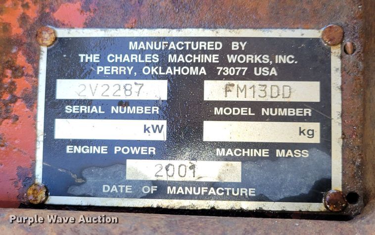 image for item DM2363 2001 Ditch Witch FM13  fluid mixing system