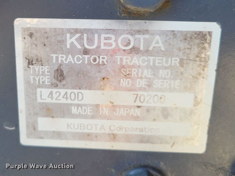 image for item DM2379 Kubota L4240  MFWD tractor