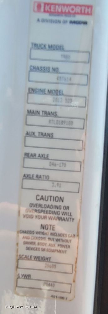 image for item DM4181 2015 Kenworth T880  semi truck