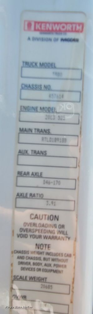 image for item DM4181 2015 Kenworth T880  semi truck