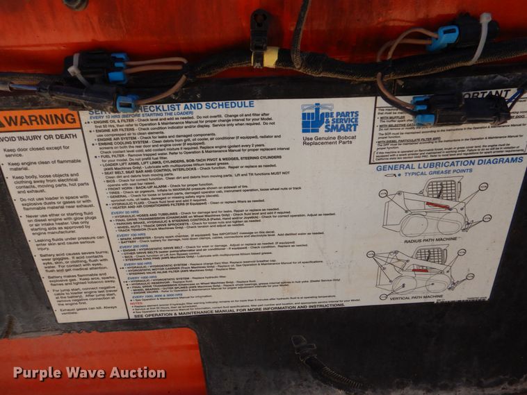 image for item DO1464 2019 Bobcat T870  tracked skid steer loader