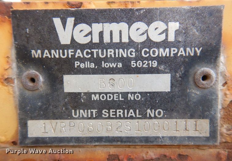 image for item DP5610 1995 Vermeer V5750  trencher