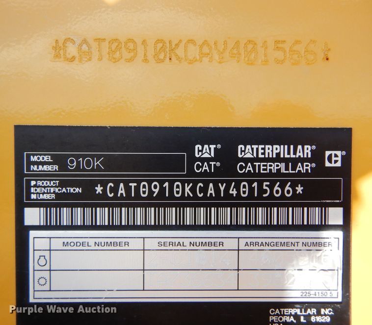 image for item DR1254 2015 Caterpillar 910K high lift  wheel loader