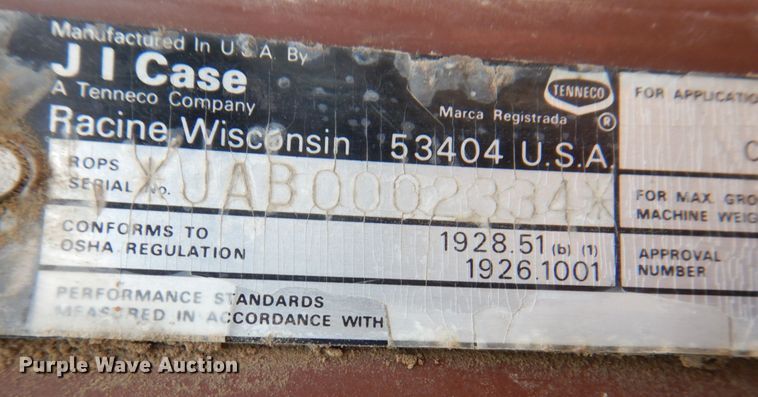 image for item DS8112 1988 Case 580K  backhoe