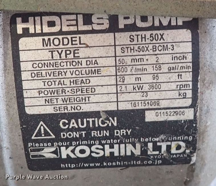 image for item IN9061 (2) trash pumps