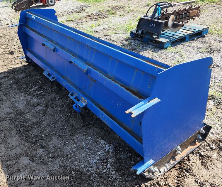image for item JA9858 118" W skid steer snow pusher