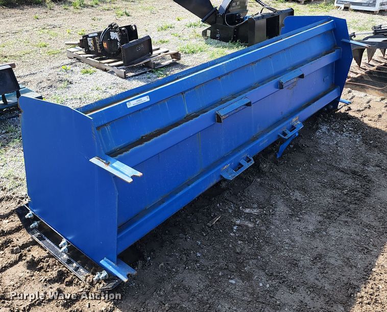 image for item JA9858 118" W skid steer snow pusher