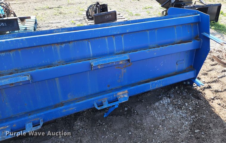 image for item JA9858 118" W skid steer snow pusher