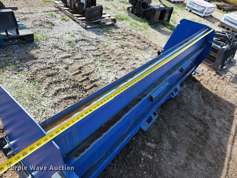 image for item JA9858 118" W skid steer snow pusher