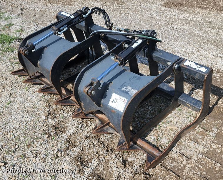 image for item JA9859 67" W skid steer grapple bucket