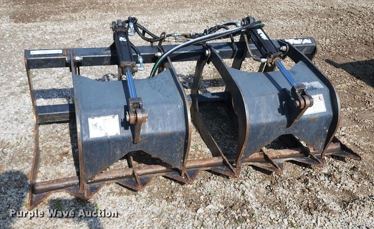 image for item JA9859 67" W skid steer grapple bucket
