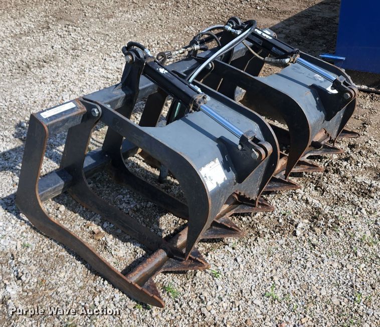 image for item JA9859 67" W skid steer grapple bucket