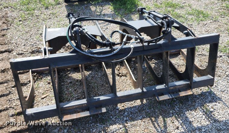 image for item JA9859 67" W skid steer grapple bucket