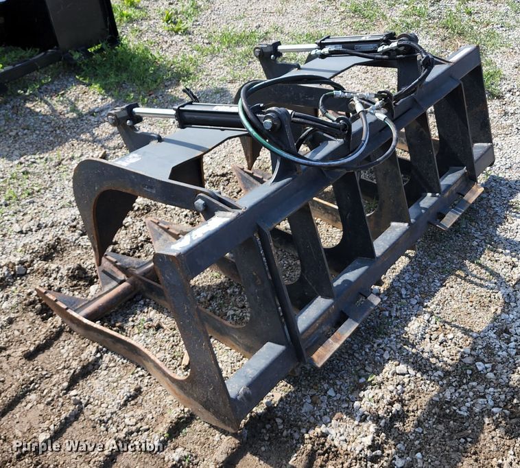 image for item JA9859 67" W skid steer grapple bucket