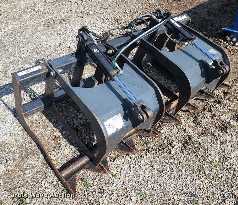 image for item JA9859 67" W skid steer grapple bucket