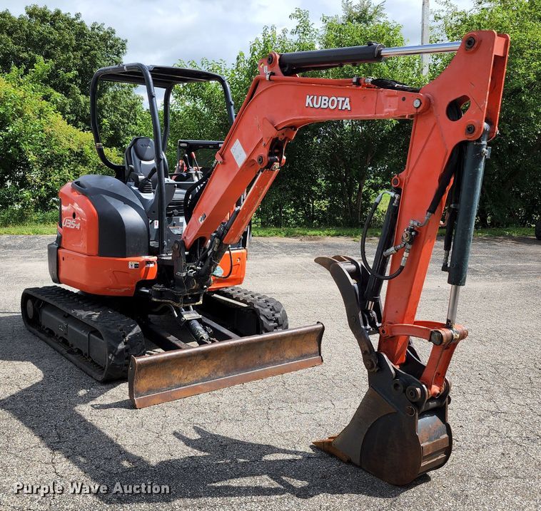 image for item JA9866 2015 Kubota U35-4  mini excavator