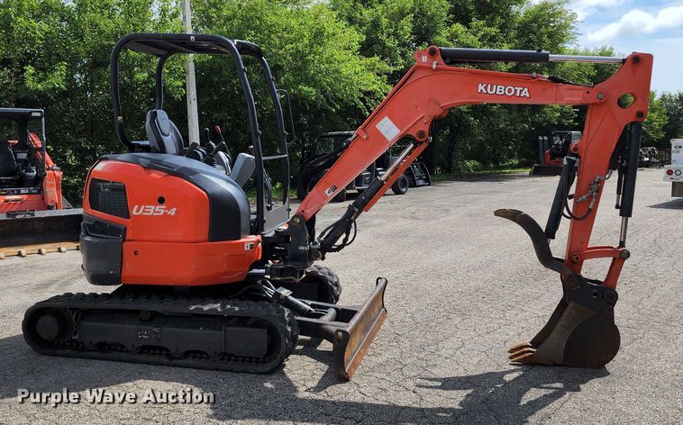 image for item JA9866 2015 Kubota U35-4  mini excavator