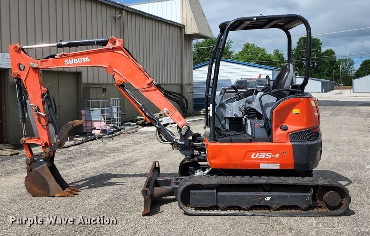 image for item JA9866 2015 Kubota U35-4  mini excavator