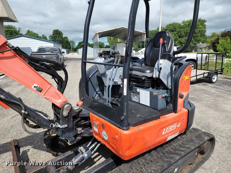 image for item JA9866 2015 Kubota U35-4  mini excavator