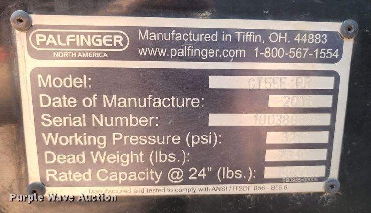 image for item JA9881 Palfinger GT55E  forklift