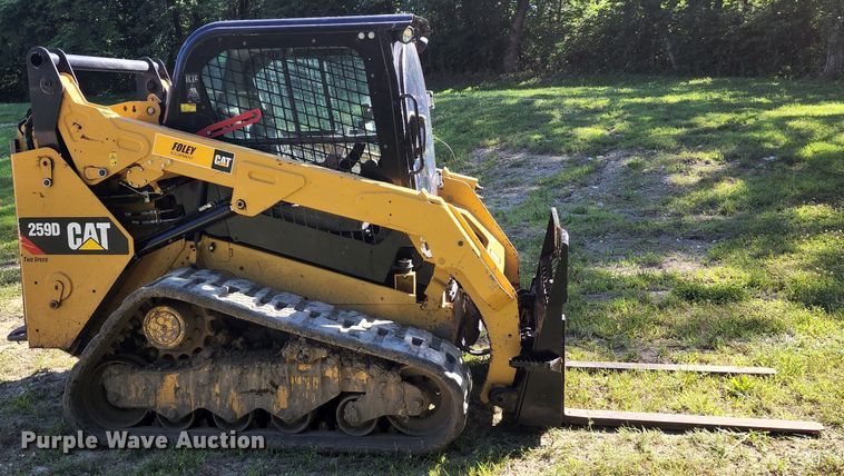 image for item JA9940 2016 Caterpillar 259D  tracked skid steer loader
