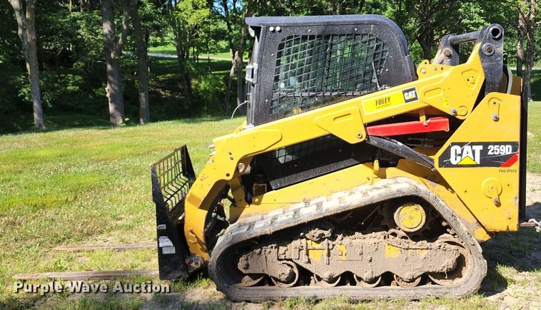 image for item JA9940 2016 Caterpillar 259D  tracked skid steer loader