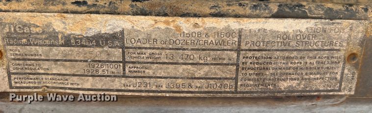 image for item JM9241 1980 Case 1150C  track loader