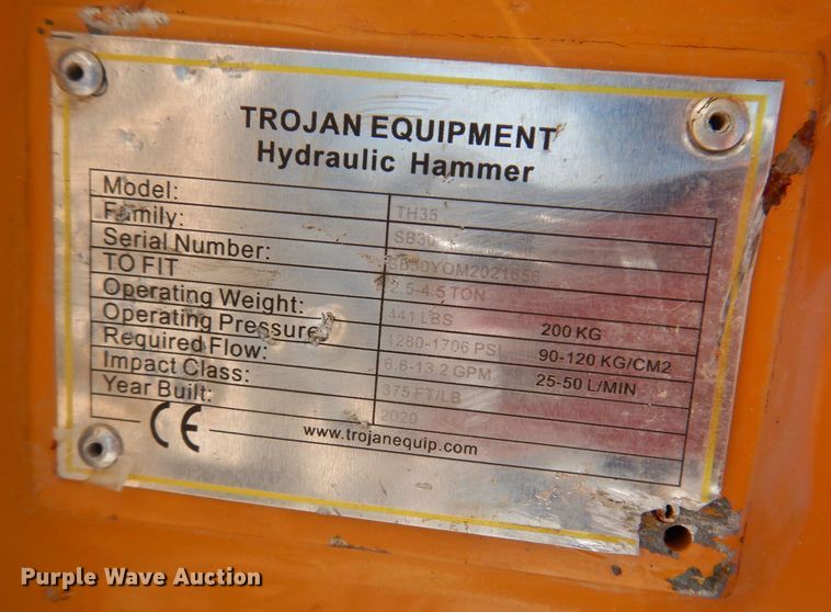 image for item JO9045 2020 Trojan TH35  breaker