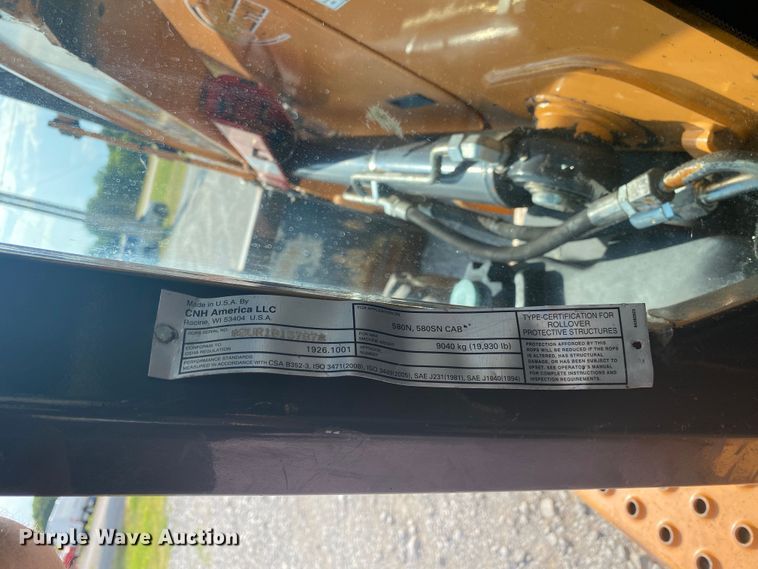 image for item JU9278 2013 Case 580 Super N  backhoe