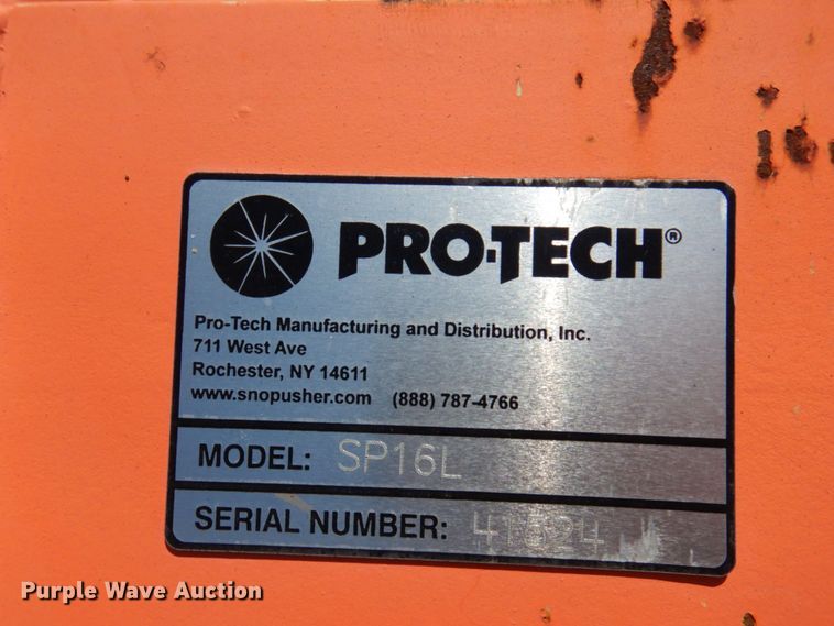 image for item KF9663 Pro Tech SP16L  wheel loader snow pusher