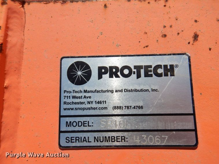 image for item KF9666 Pro Tech SP16L  wheel loader snow pusher