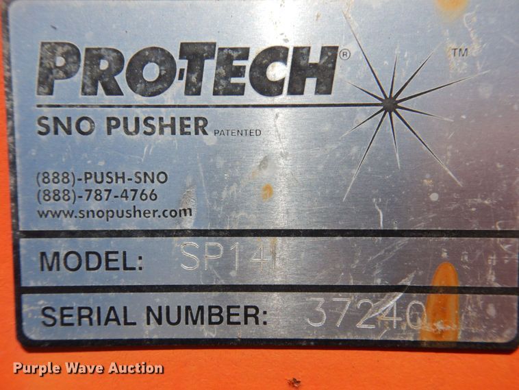 image for item KF9668 Pro Tech SP14L  wheel loader snow pusher