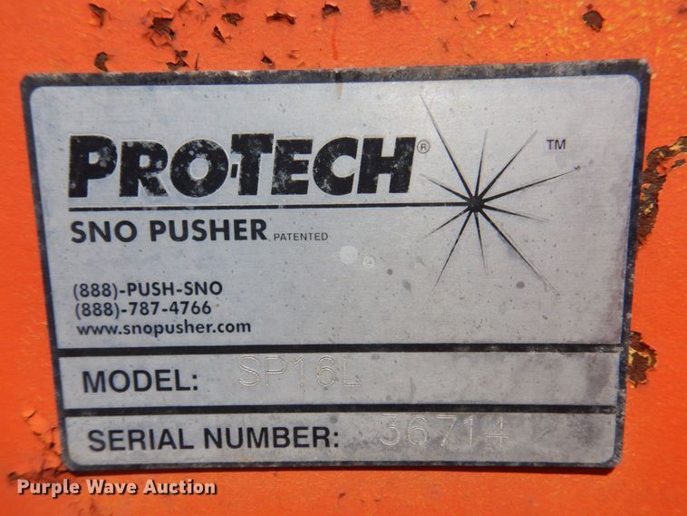 image for item KF9671 Pro Tech SP16L  wheel loader snow pusher