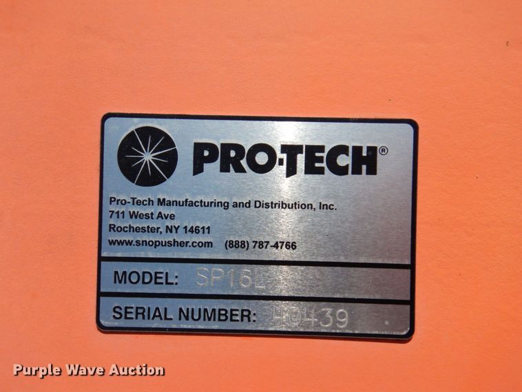 image for item KF9673 Pro Tech SP16L  wheel loader snow pusher