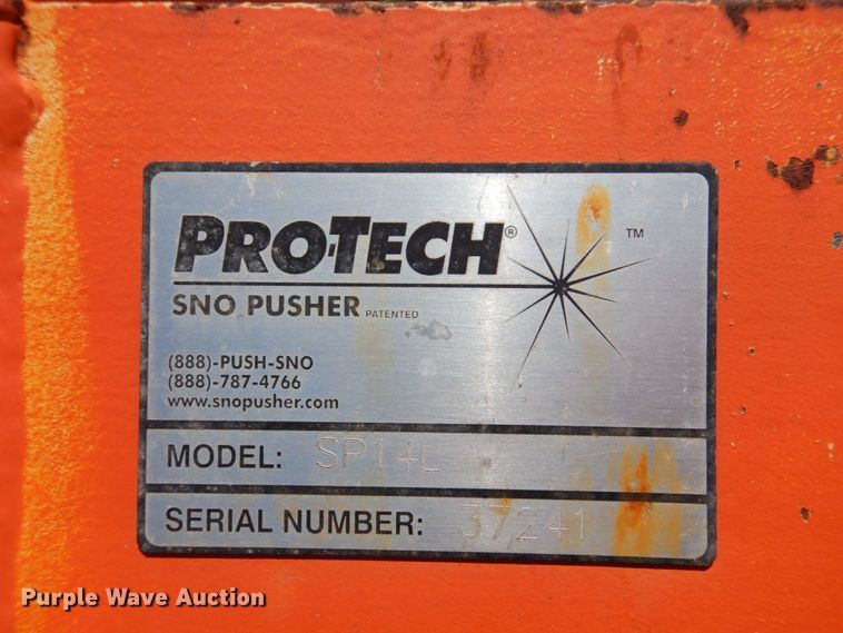 image for item KF9674 Pro Tech SP14L  wheel loader snow pusher