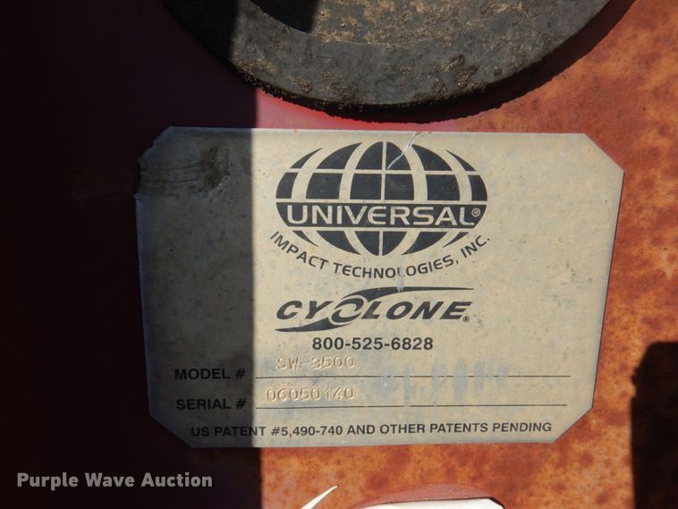 image for item KF9696 Cyclone SW-3500  skid steer drop hammer