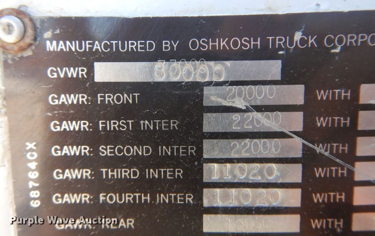 image for item KI9362 1986 Oshkosh  ready mix truck