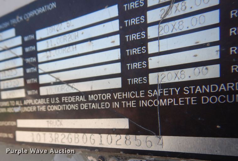 image for item KI9362 1986 Oshkosh  ready mix truck