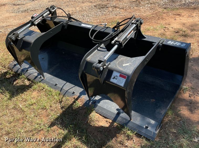 image for item KJ9743 Stout 84-FB-D  84" W skid steer grapple bucket