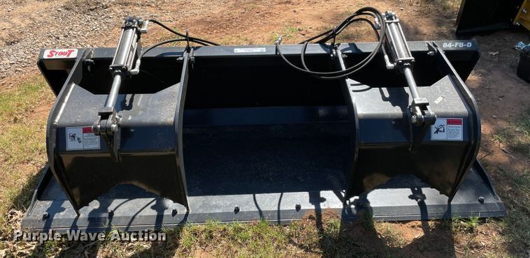 image for item KJ9743 Stout 84-FB-D  84" W skid steer grapple bucket