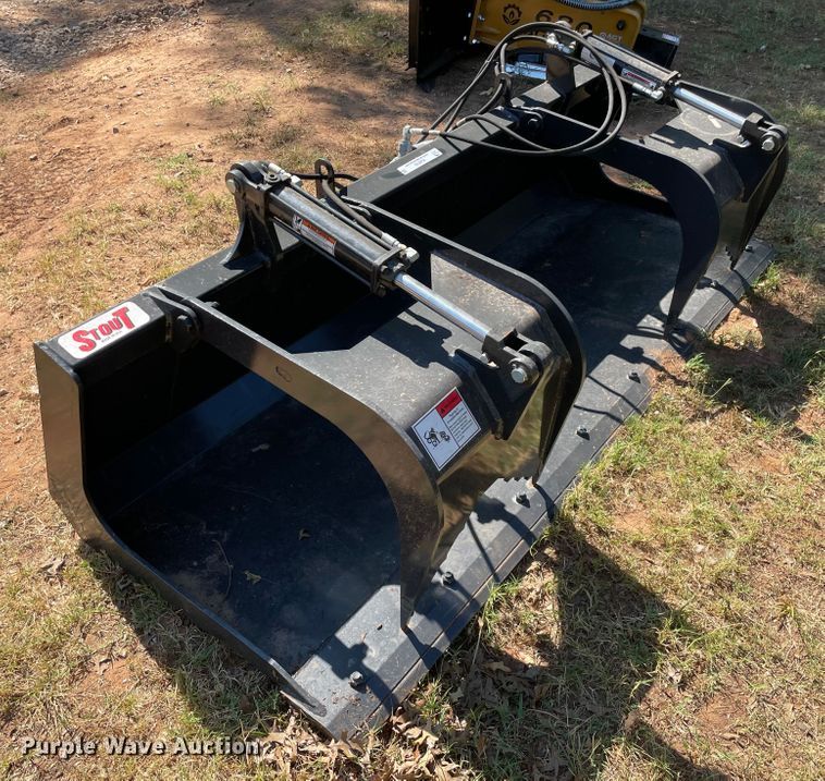 image for item KJ9743 Stout 84-FB-D  84" W skid steer grapple bucket