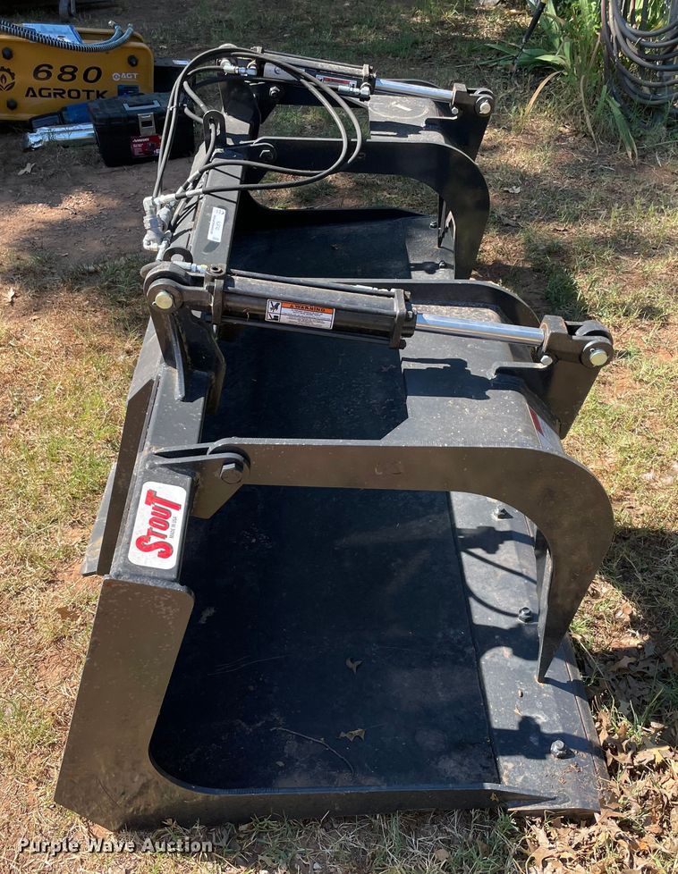 image for item KJ9743 Stout 84-FB-D  84" W skid steer grapple bucket