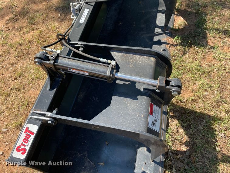 image for item KJ9743 Stout 84-FB-D  84" W skid steer grapple bucket