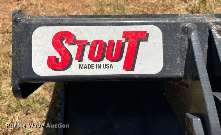 image for item KJ9743 Stout 84-FB-D  84" W skid steer grapple bucket